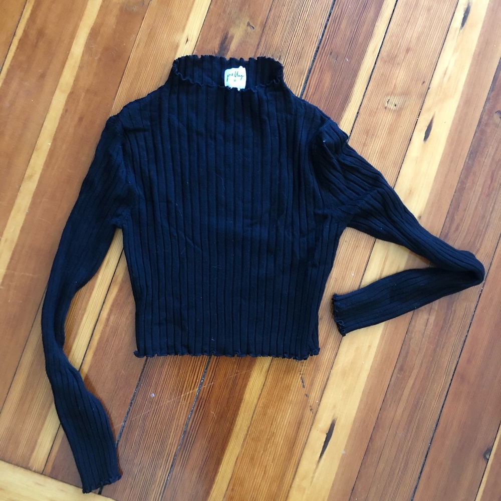 Princess Polly crop fitted turtleneck